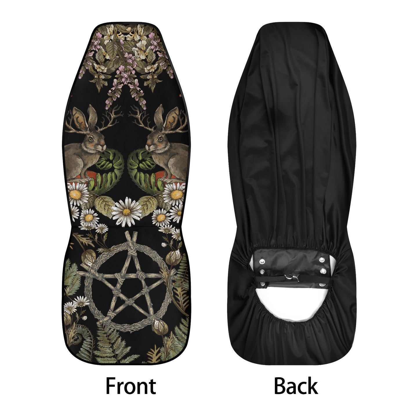 Cottagecore Wicca rabbit Car Seat Cover Set