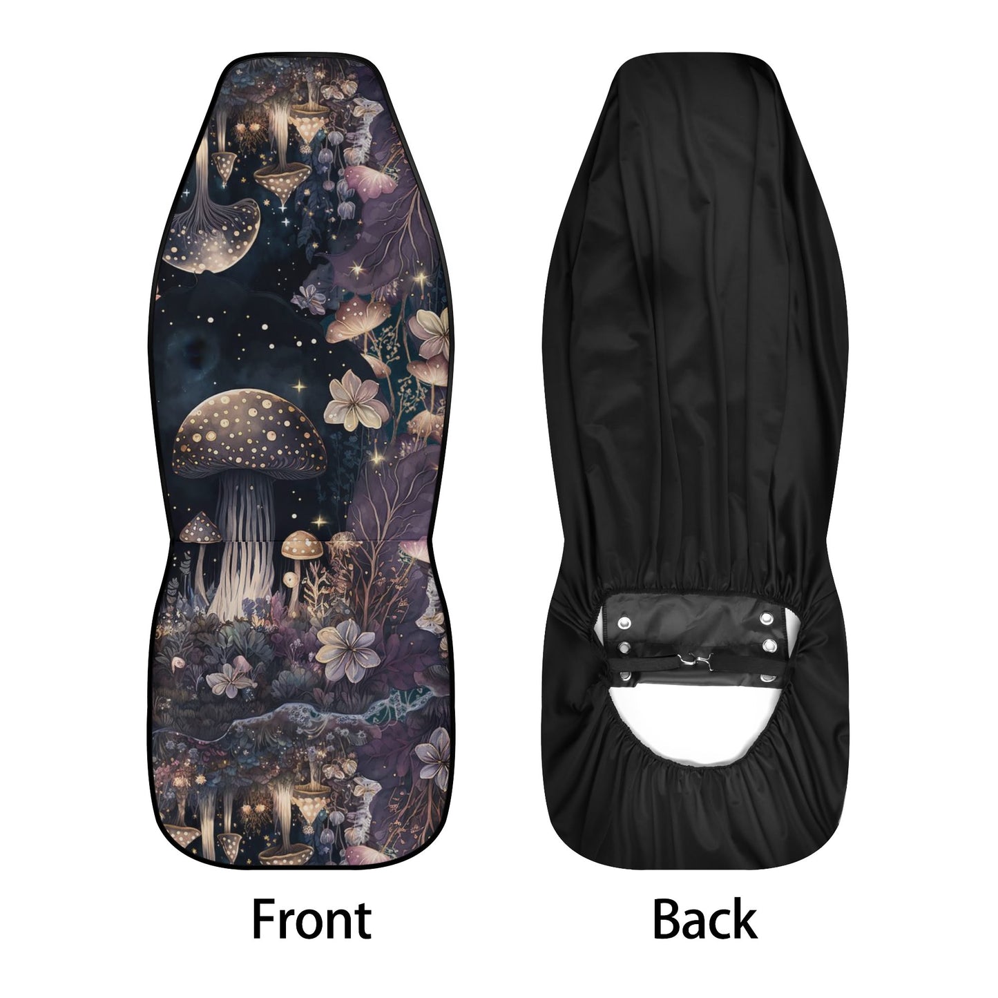 Dark mushroom Forest Watercolor Front Back car seat covers | Sense Forest