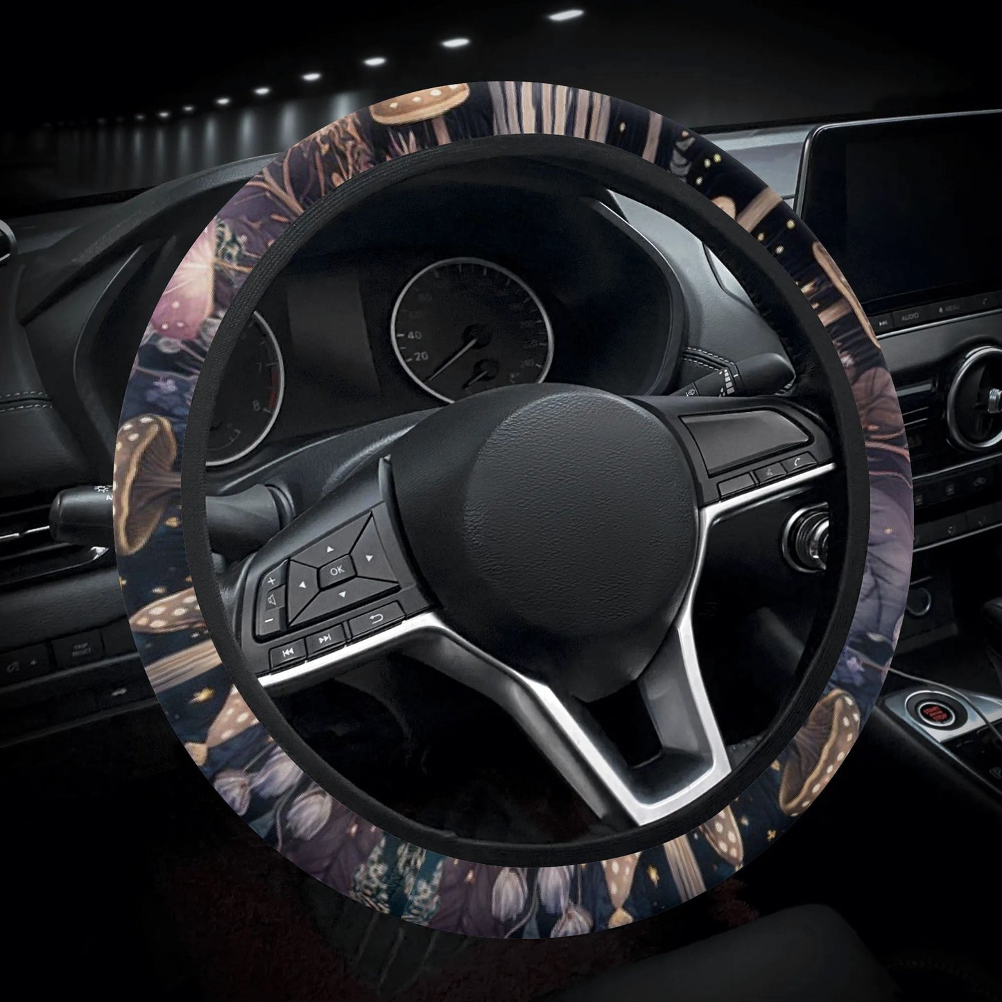 Dark mushroom Forest Watercolor car seat covers