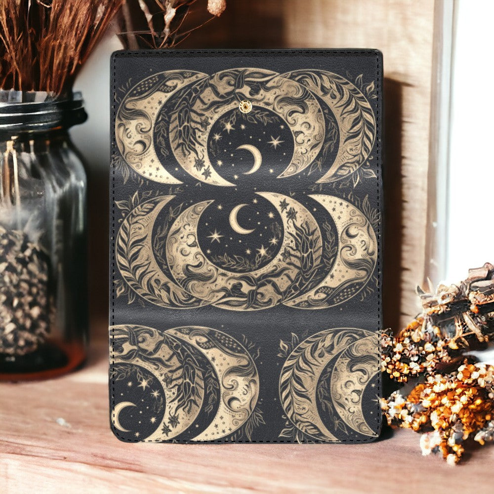 Moon phase Botanical Trifold Wallet | Sense Forest