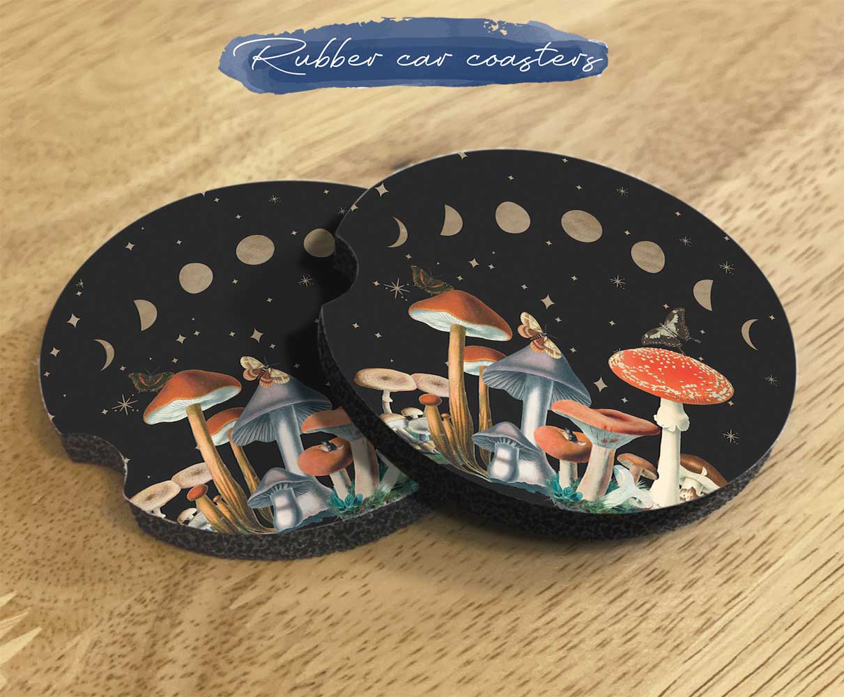 Amanita Mushroom Night Car Seat Cover Set | Sense Forest - sense forest