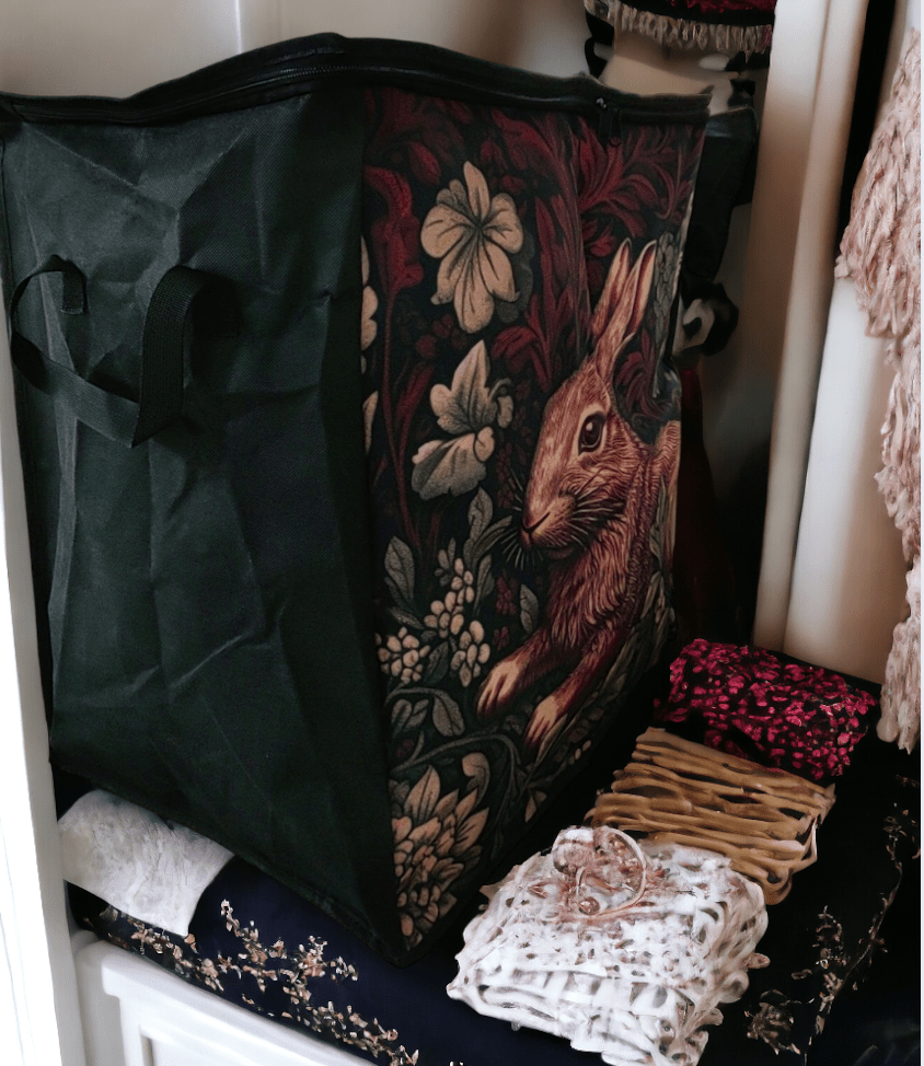 Dark Cottagecore Fern snail forest Bedding Storage Box Bag - sense forest