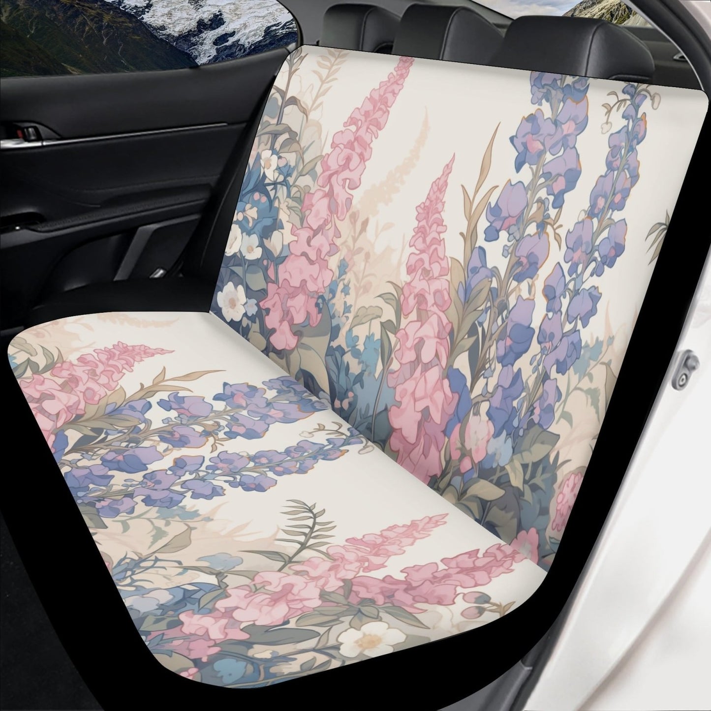 Dreamy Cute Foxglove Car Seat Covers Full Set - sense forest