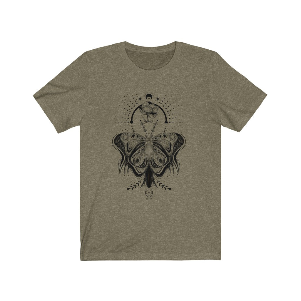 Cottagecore Forest witch Lotus Moth Jersey Short Sleeve Tee