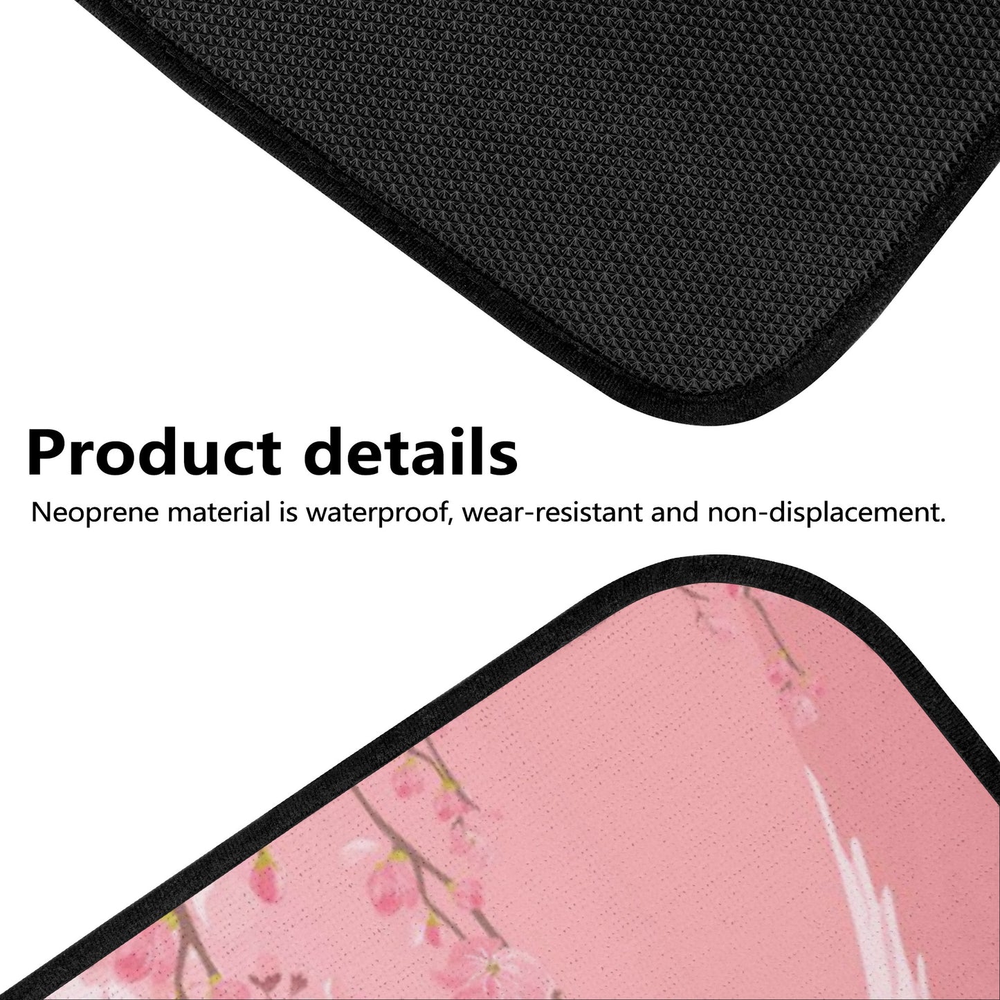 Pink Fuji Cherry Back and Front Car Floor Mats