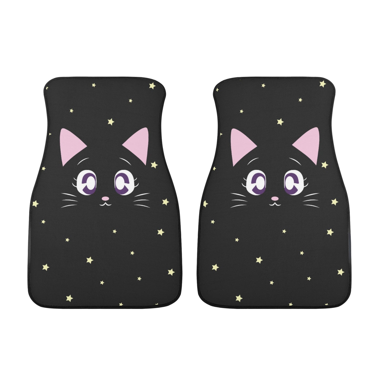 Kawaii Back cat twinkle stars Car Floor Mats