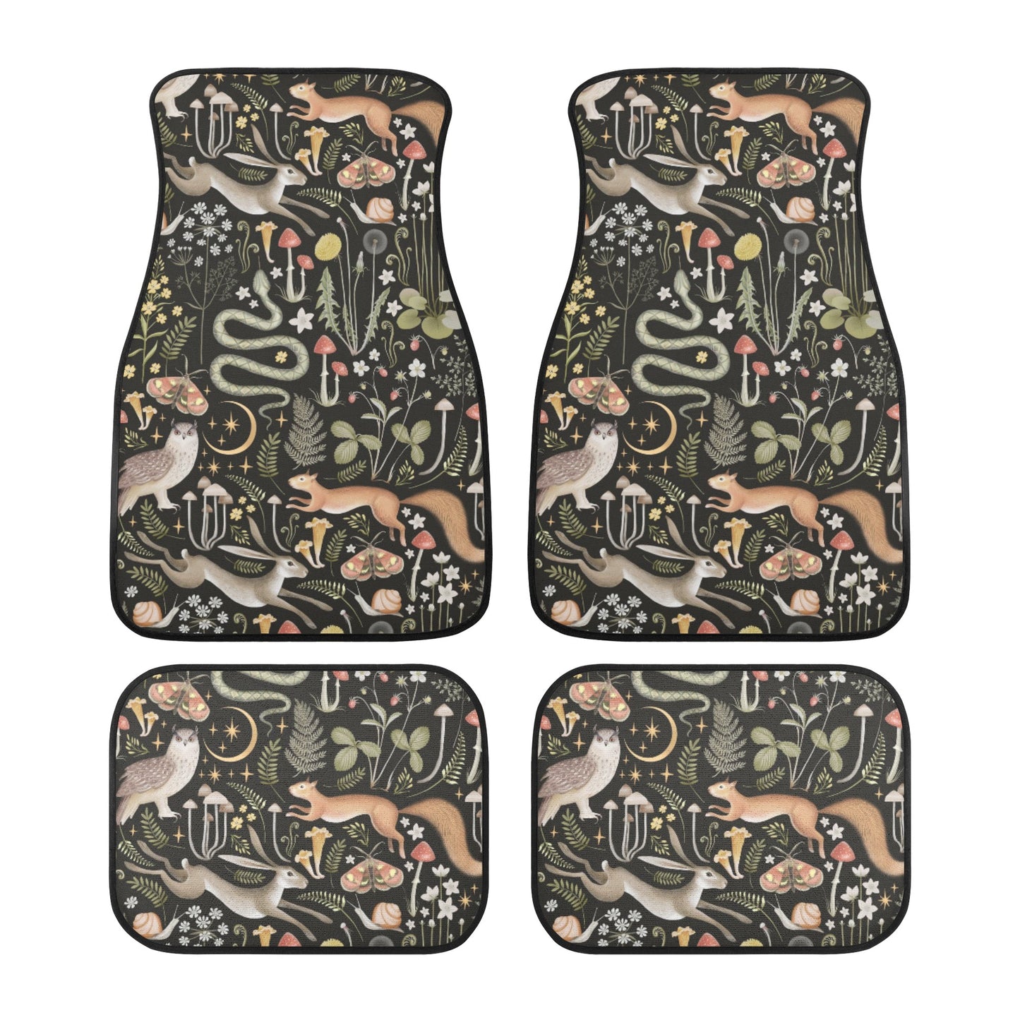 Forest Animals Back and Front Car Floor Mats