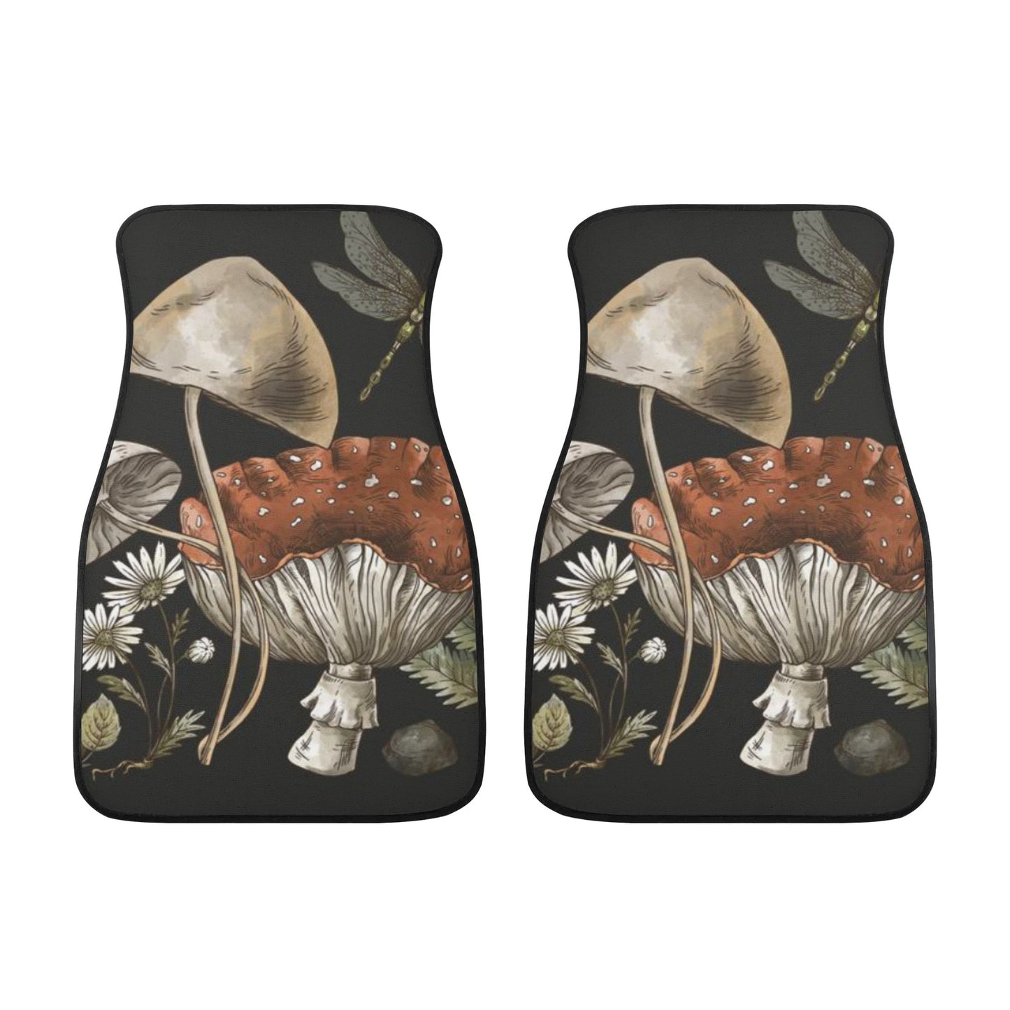 Magic mushroom Forest Back and Front Car Floor Mats