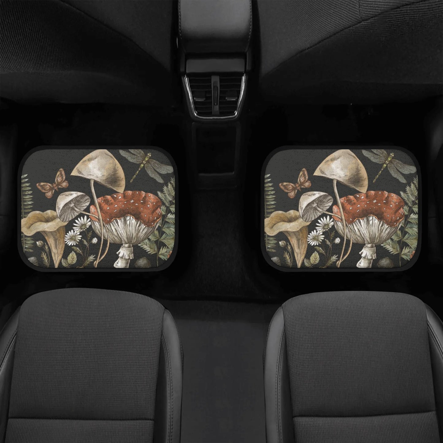 Magic mushroom Forest Back and Front Car Floor Mats