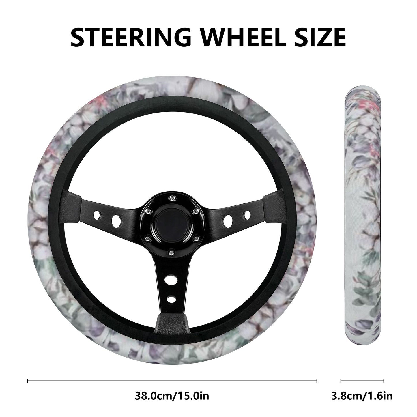 Cotton Floral Car Steering Wheel Covers