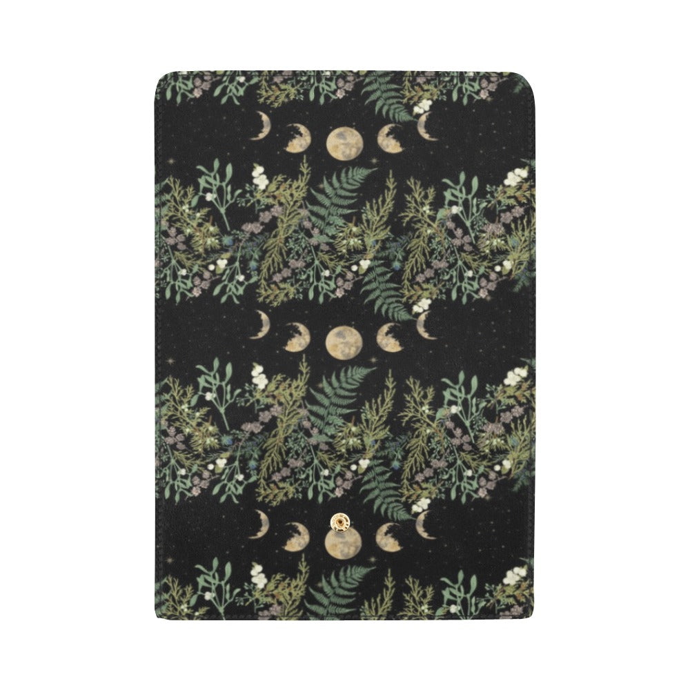 Cottagecore Wicca Pine forest Moon trifold wallet