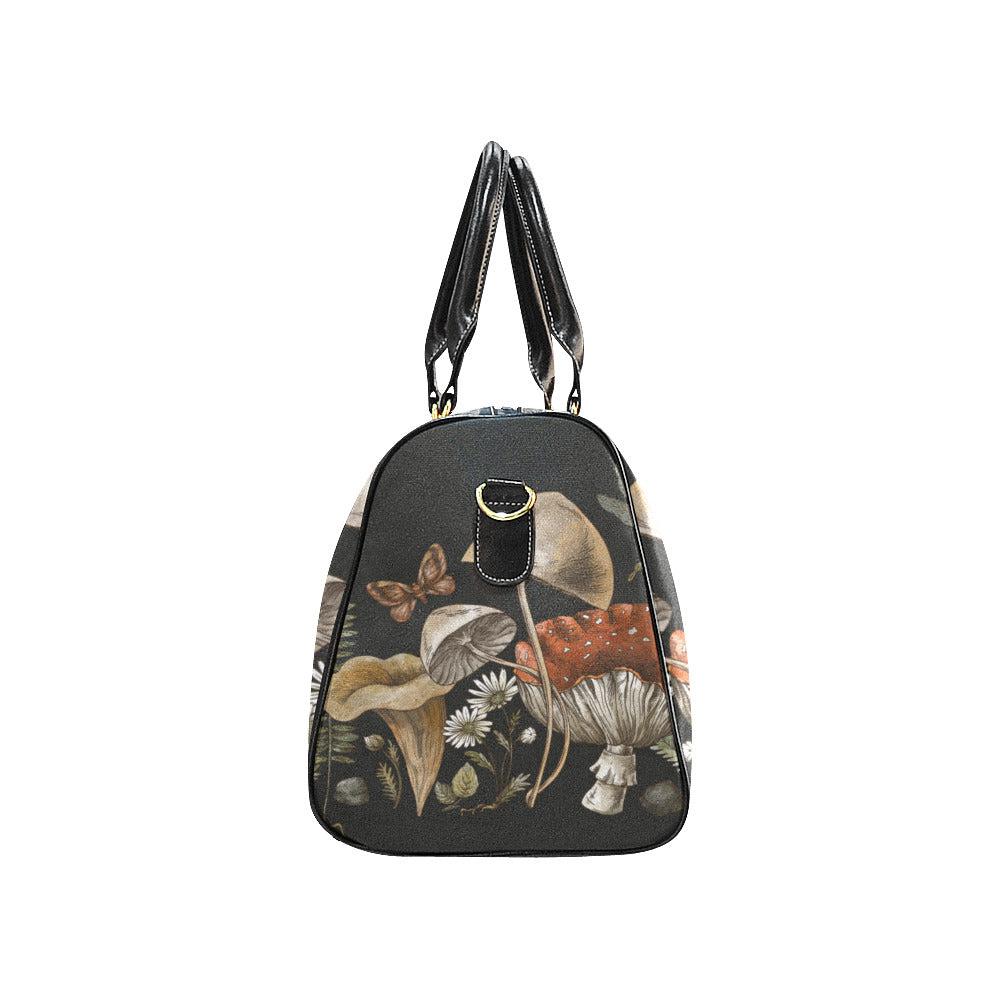 Forest witch Mushroom fern small duffle fashion Travel Bag