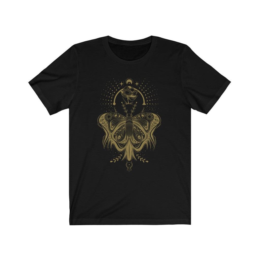 Cottagecore Forest witch Lotus Moth Jersey Short Sleeve Tee