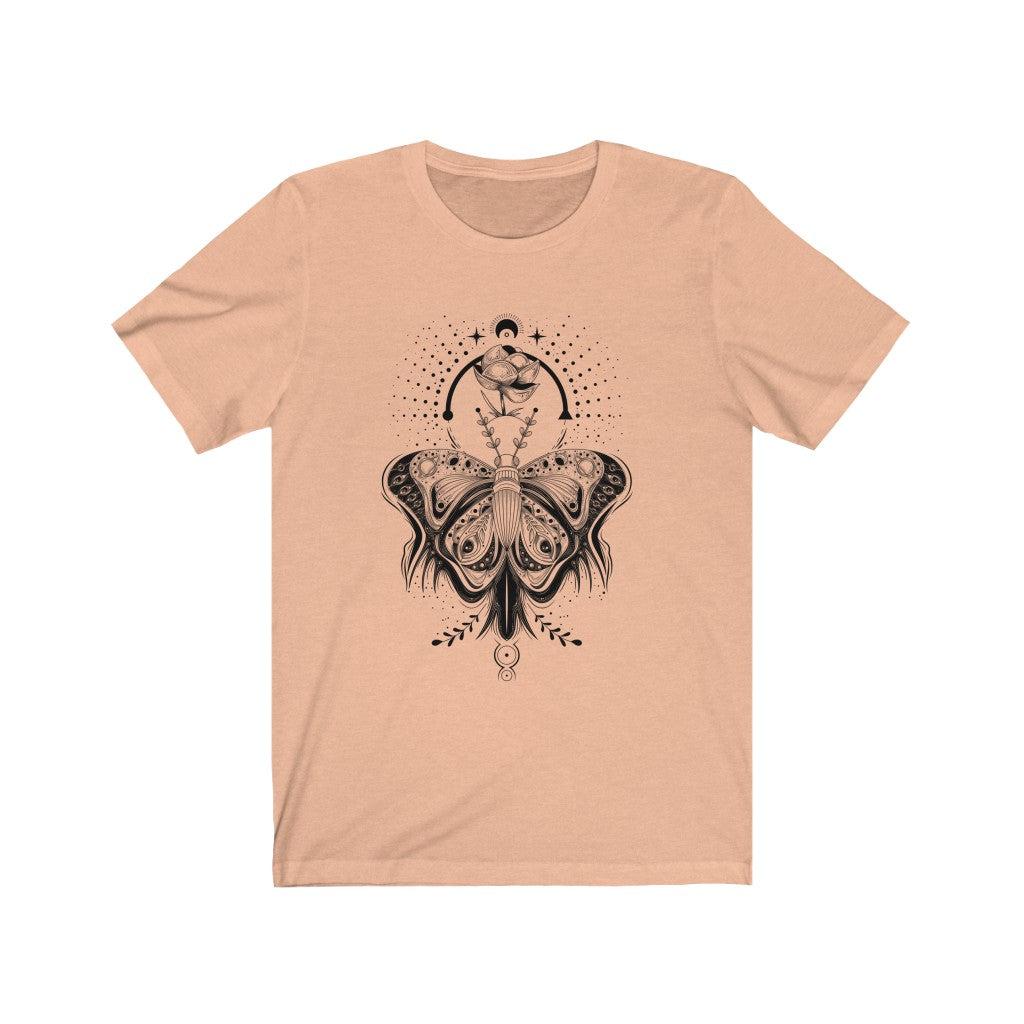 Cottagecore Forest witch Lotus Moth Jersey Short Sleeve Tee