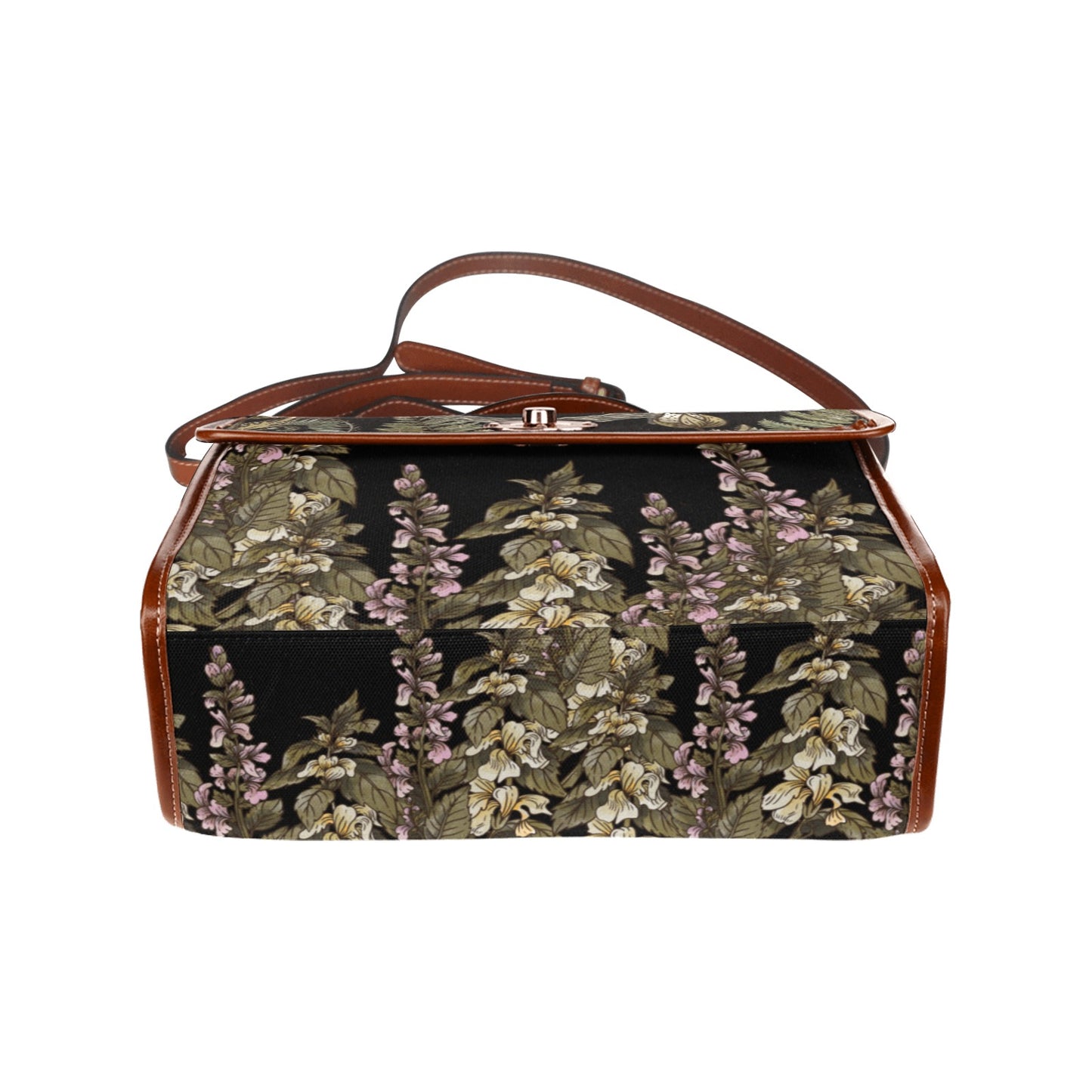 a Forest witch Fern Pentagram cottagecore Canvas satchel bag by senes forest
