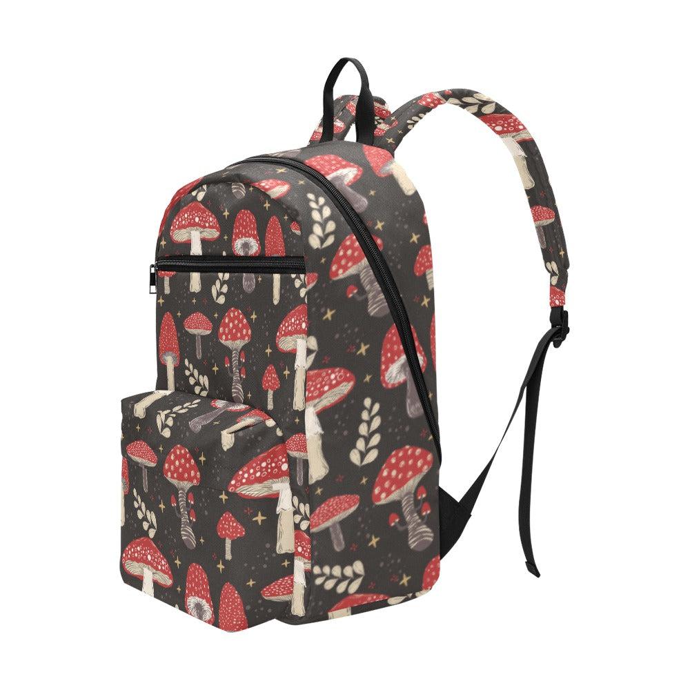 Red magic mushroom cottagecore Travel Backpack(Large Capacity)