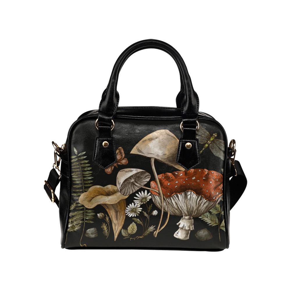 Forest witch c0ttagecore Mushroom bowler Shoulder Handbag - sense forest