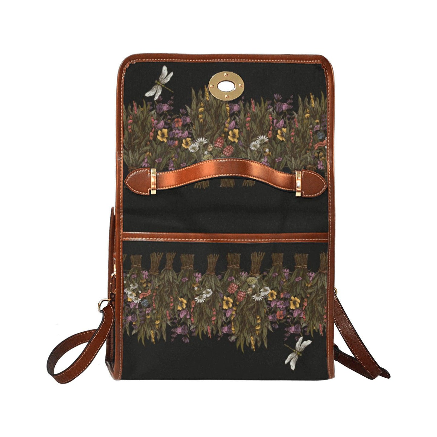 Herbalist Dried flower Cottagecore Canvas satchel Bag - sense forest