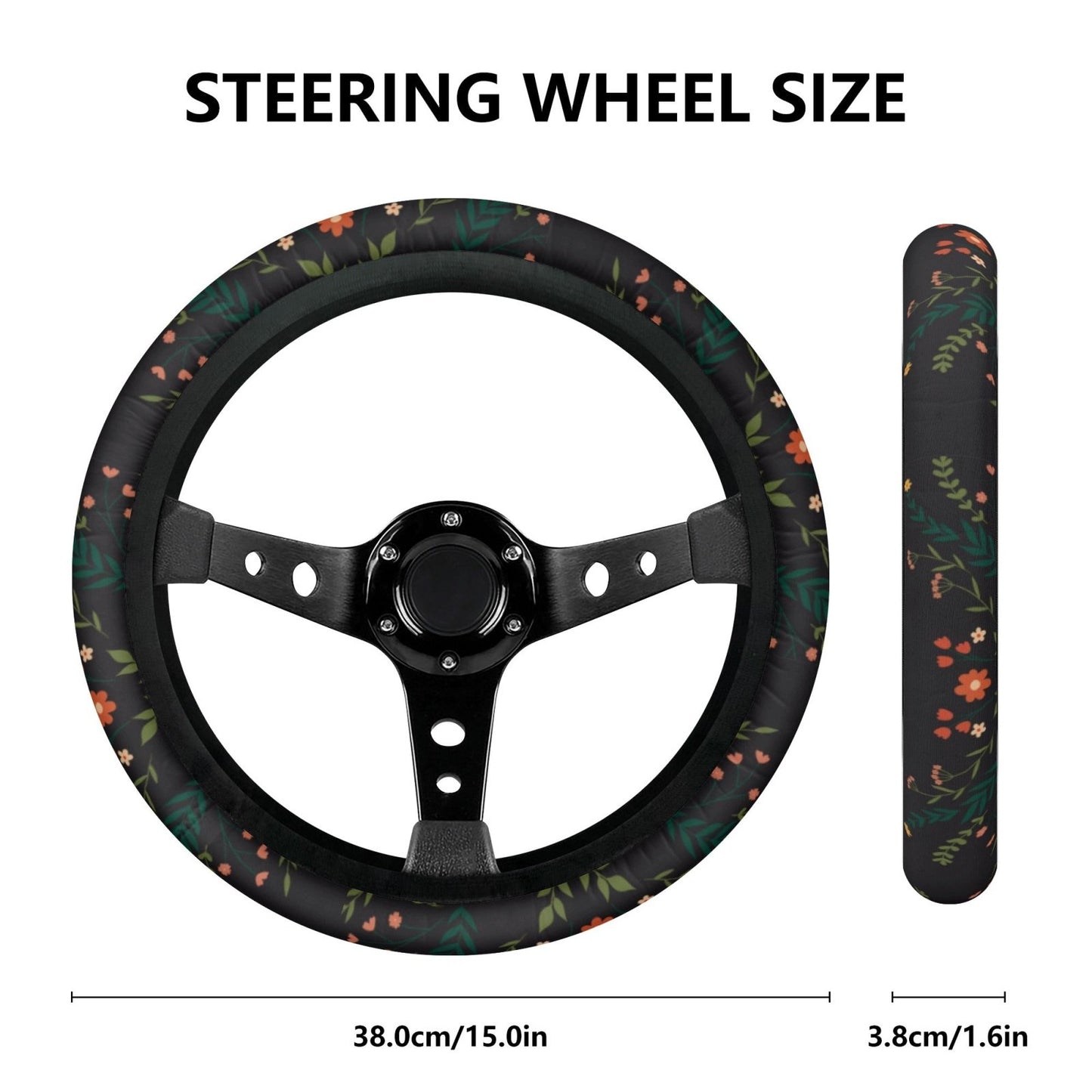Mini Floral Car Steering Wheel Cover - sense forest