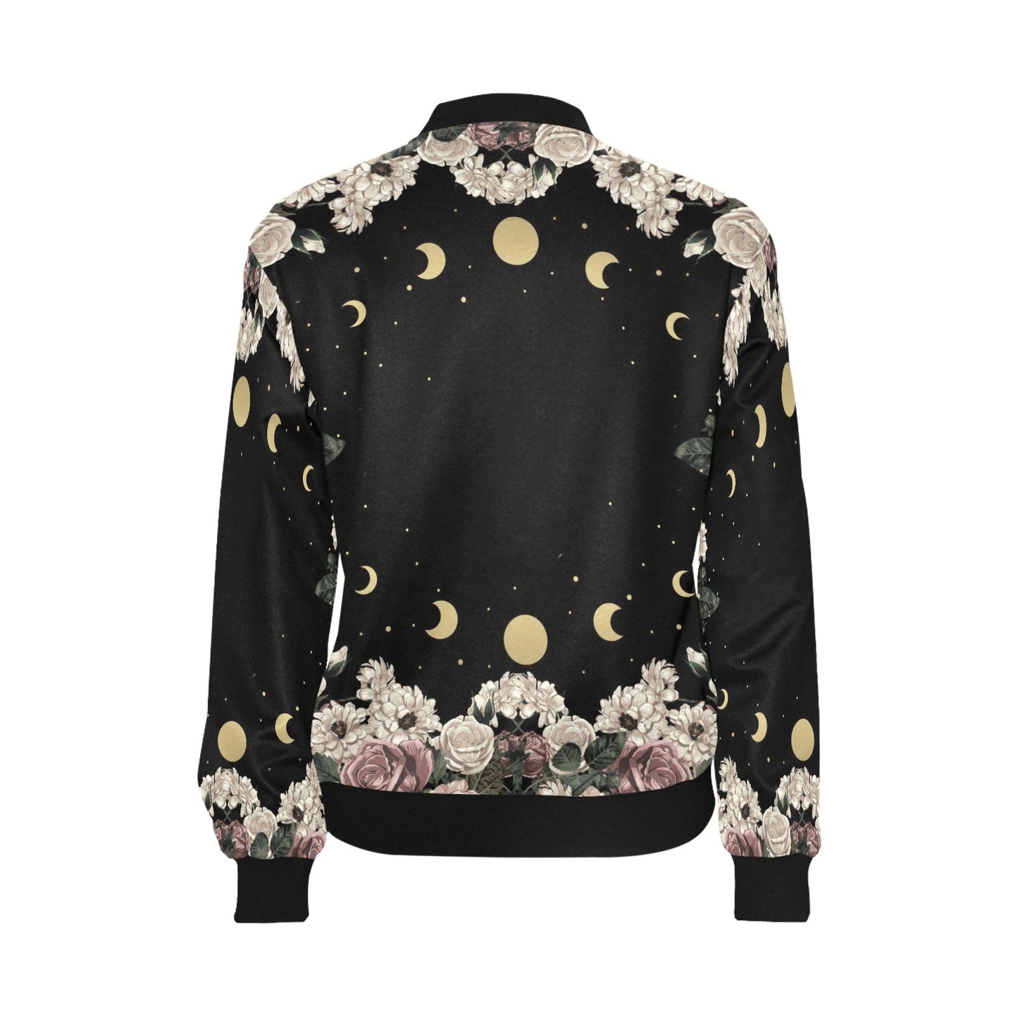 Moon Rose women Bomber Jacket - sense forest