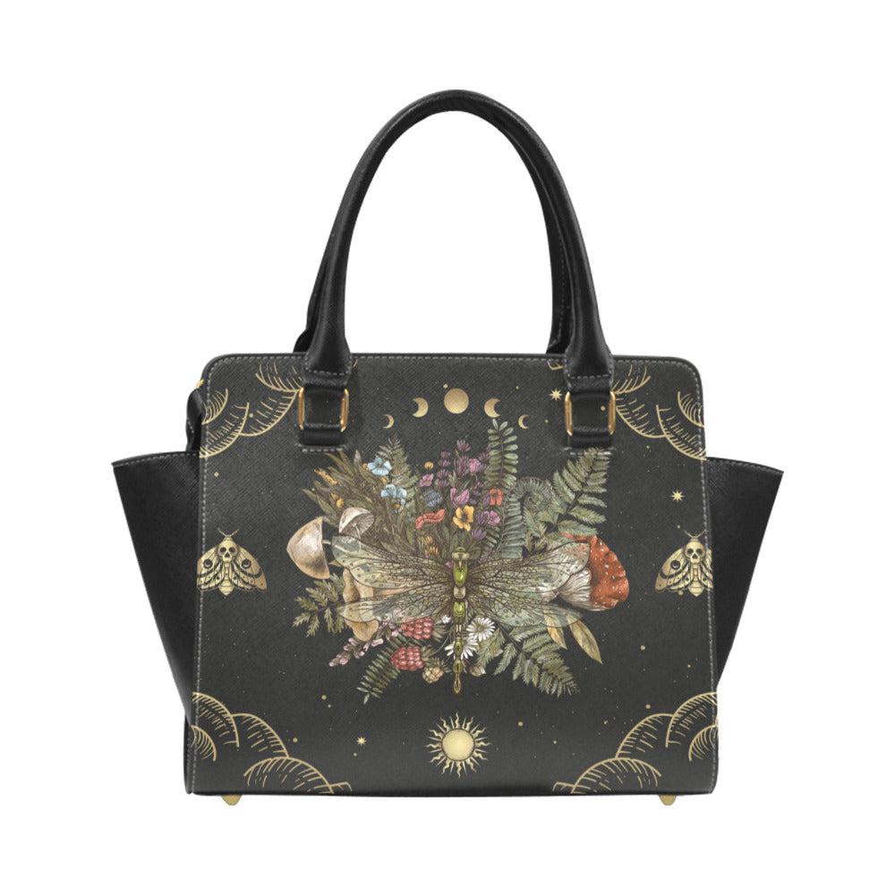 Mooncrest dragonfly premium Witch handbag Classic Shoulder Handbag - sense forest