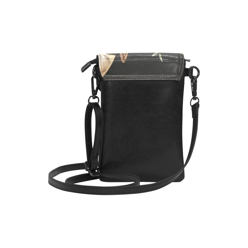Mushroom forest Vegan leather phone purse - sense forest