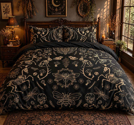 5 Must-Have Dark Cottagecore Bedding Sets for a Mystical 2025 - sense forest