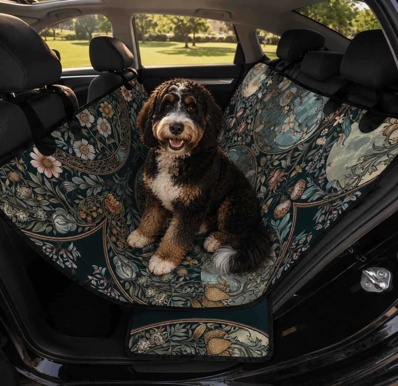 Aesthetic Pet Travel Mats & Car Seat Protectors - sense forest