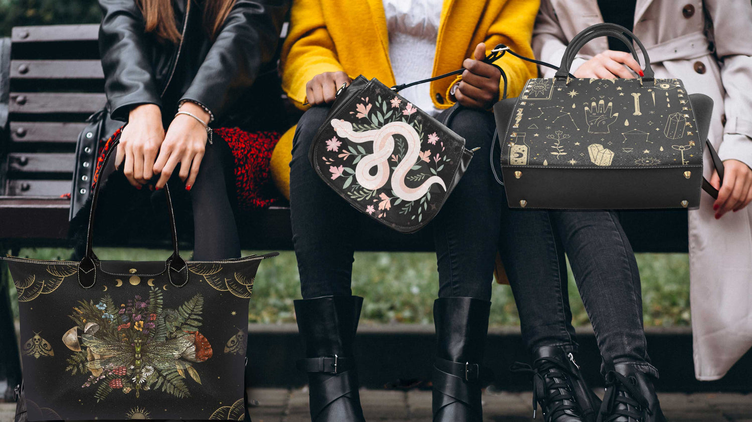 Vegan Leather bags - sense forest