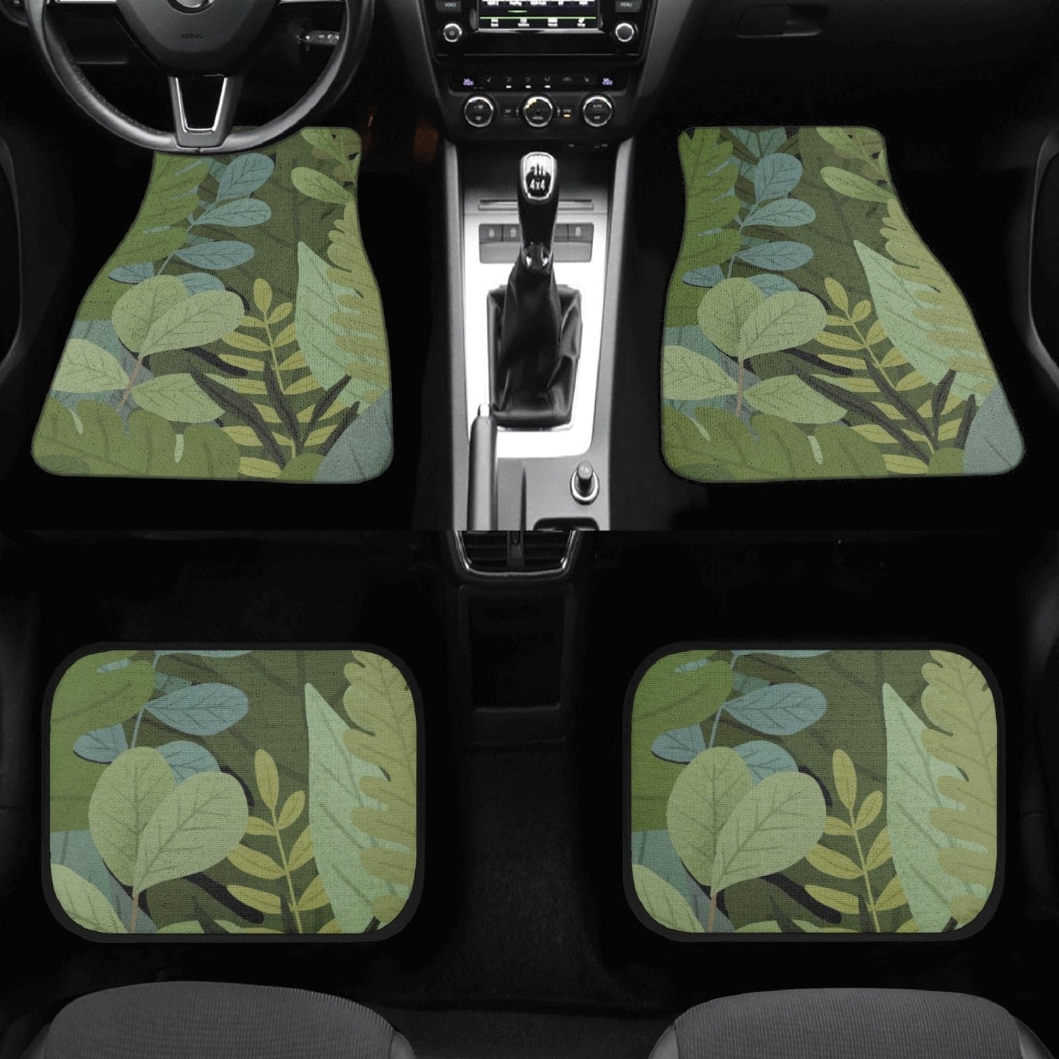 Whimsical Car floor mats - sense forest