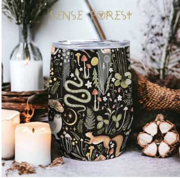 Wine Coffee Tumbler - sense forest