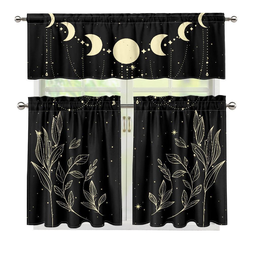 1030 Kitchen Curtain Valance and Tiers Set - sense forest