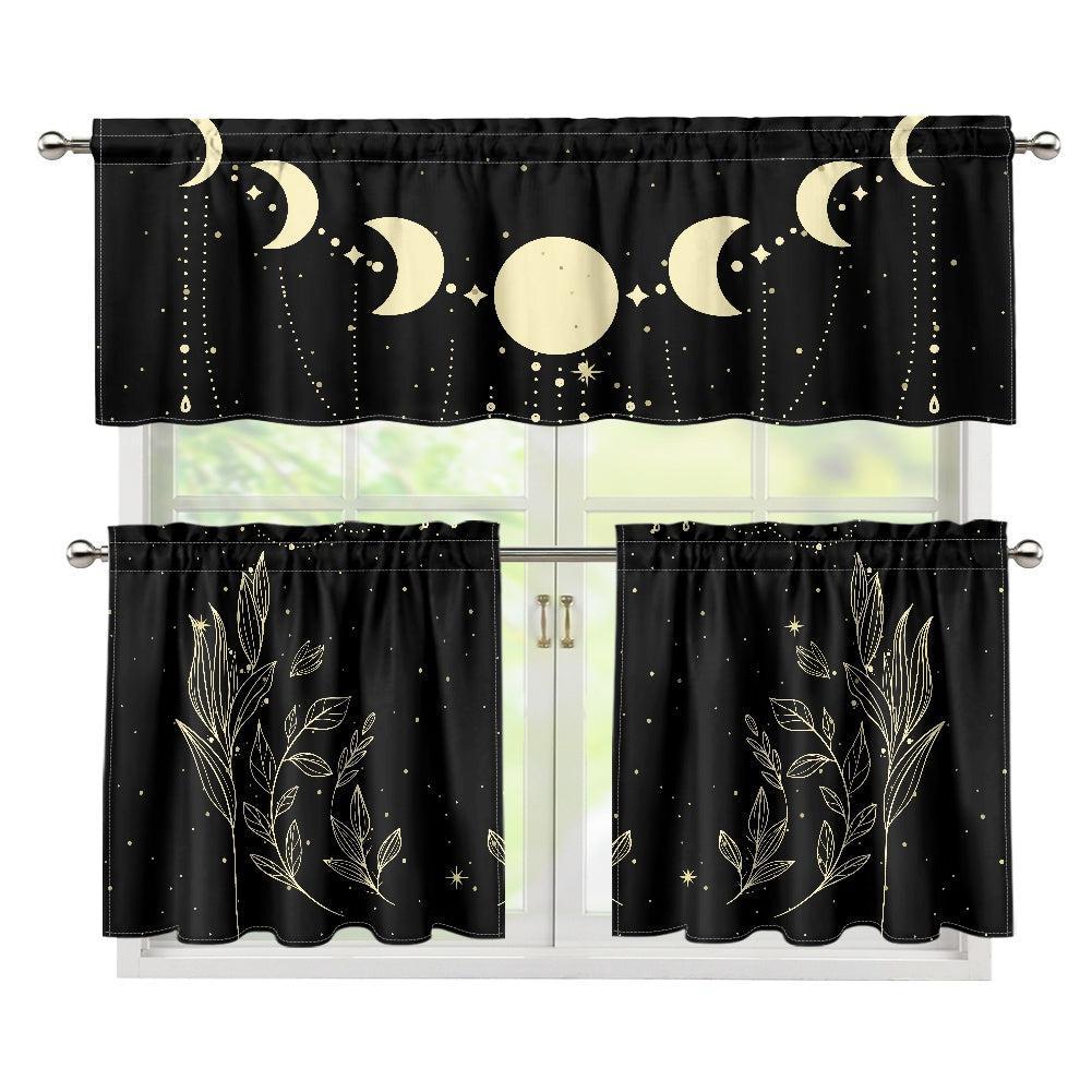 1030 Kitchen Curtain Valance and Tiers Set - sense forest
