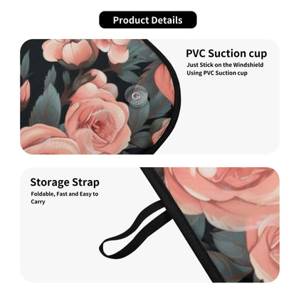 details of a car sun shade
