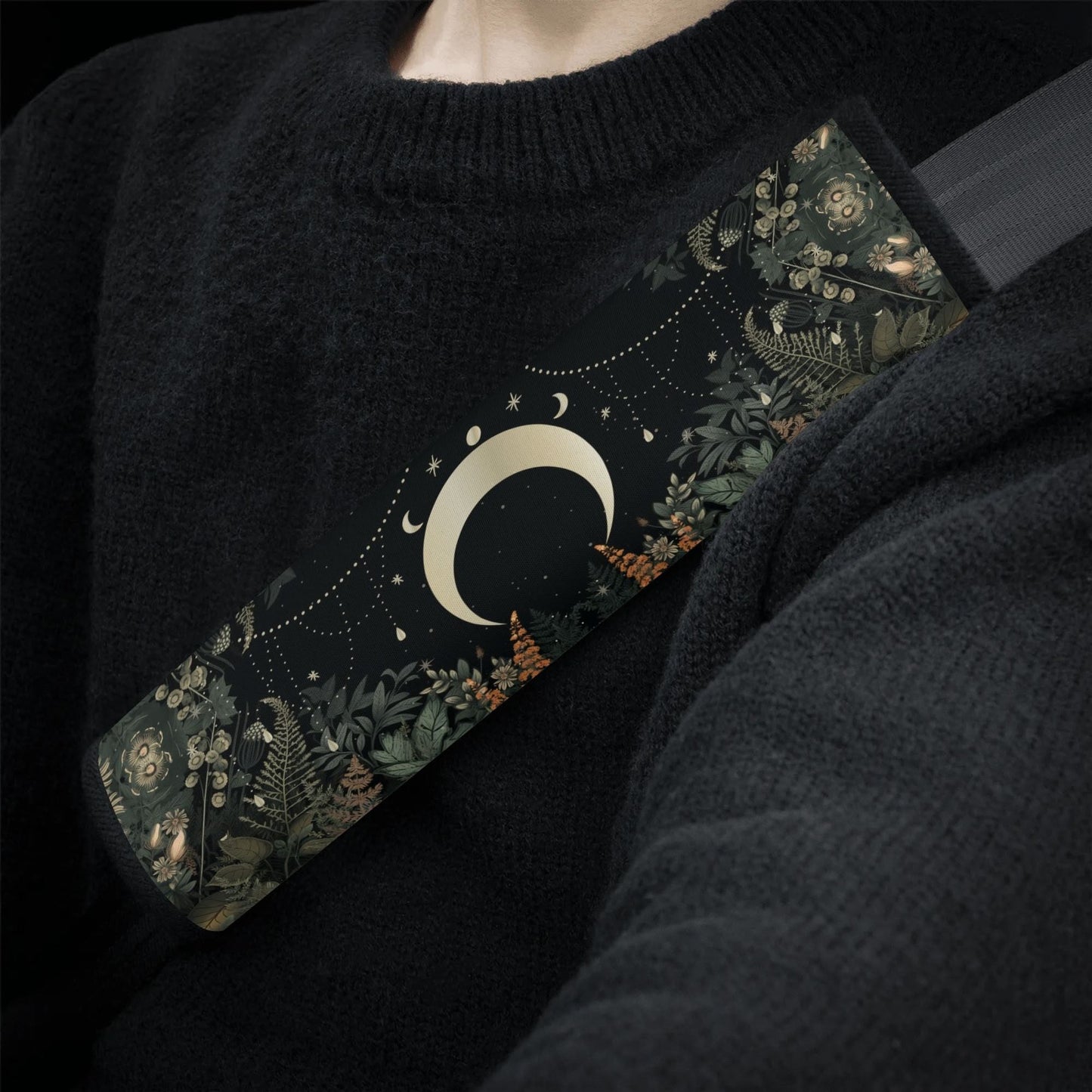 Lush Green Forest Moon Phase Car Seat Covers Nature Lover