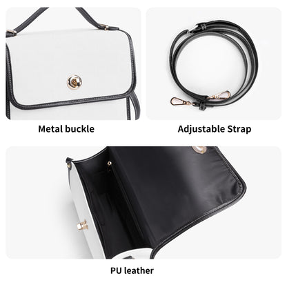 Pale Rose Moon Phase Vegan Leather Witchy Satchel Bag | Sense Forest