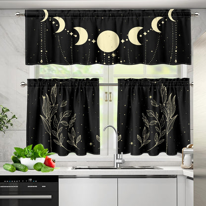 1030 Kitchen Curtain Valance and Tiers Set