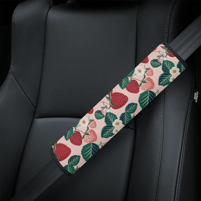 Pink strawberry Car Seat Cover Set