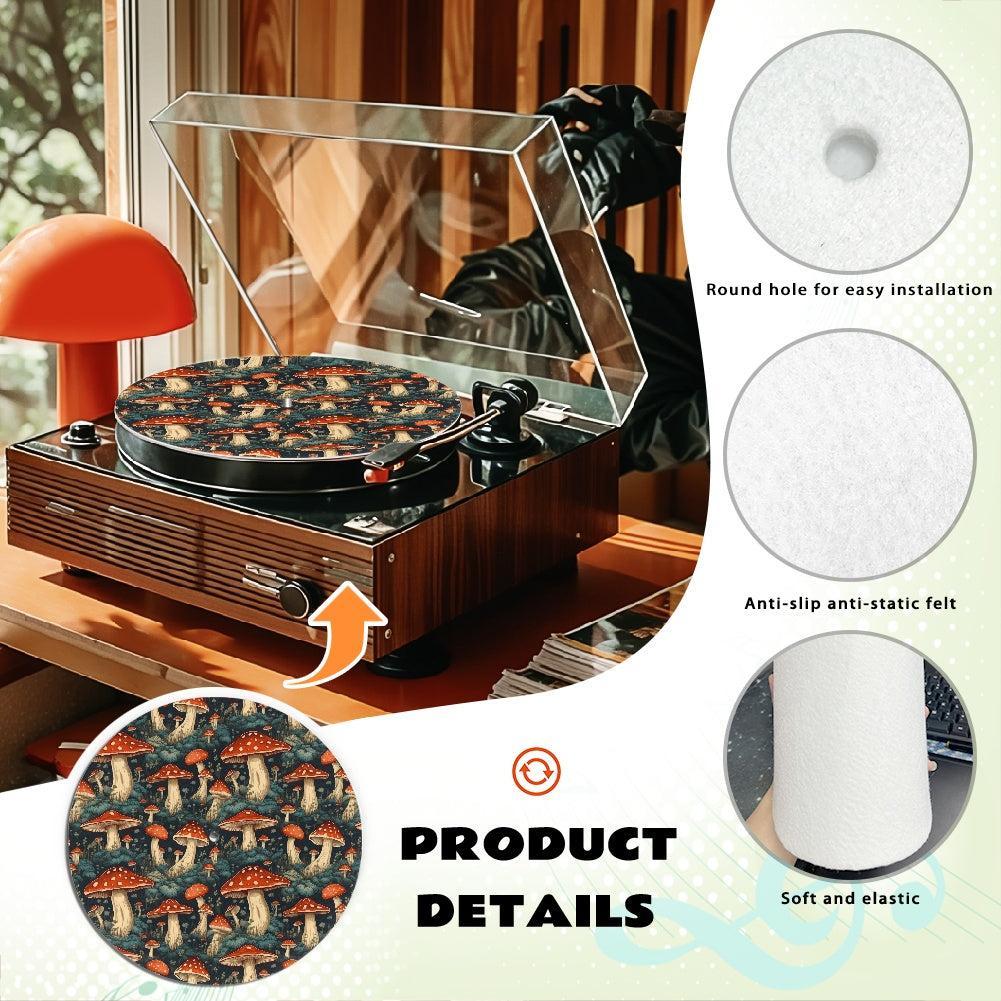 Amanita Magic Mushroom Forest Turntable mat Slipmat| Sense Forest - sense forest
