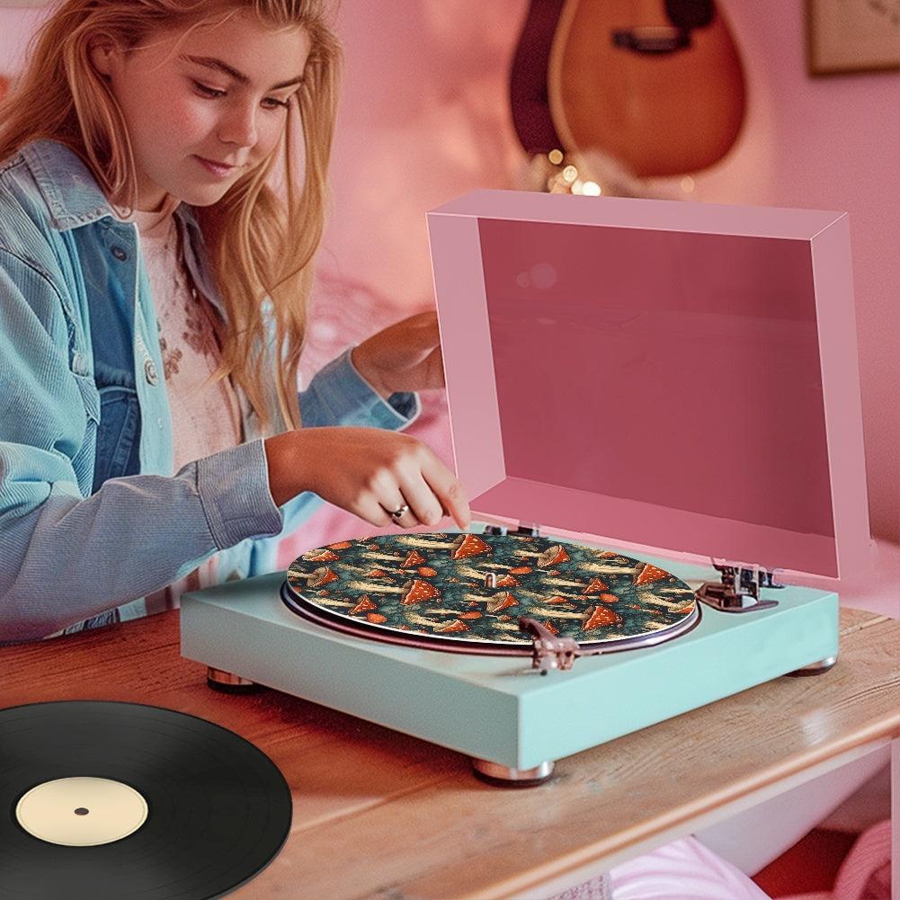 Amanita Magic Mushroom Forest Turntable mat Slipmat| Sense Forest - sense forest
