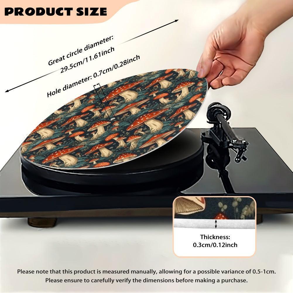 Amanita Magic Mushroom Forest Turntable mat Slipmat| Sense Forest - sense forest