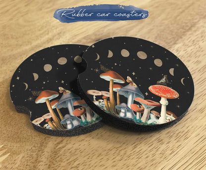 Amanita Mushroom Night Car Seat Cover Set | Sense Forest - sense forest