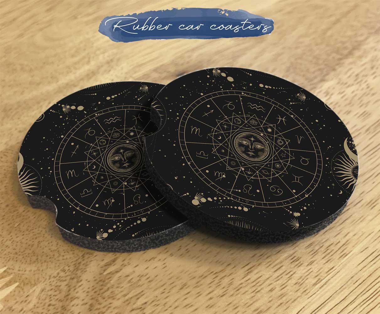 Astrology Witchy vibe Zodiac Car seat cover Set - sense forest