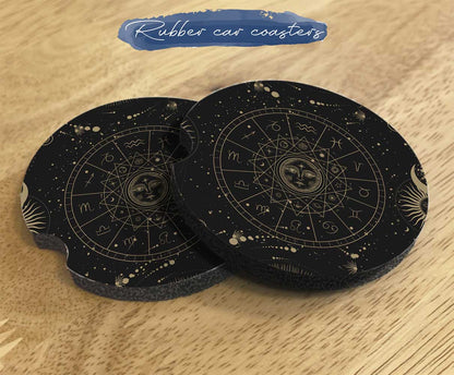 Astrology Witchy vibe Zodiac Car seat cover Set - sense forest