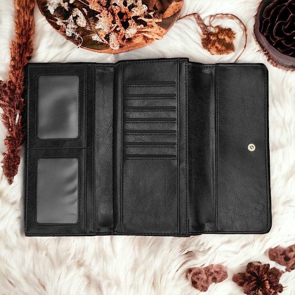 Boho Snake Witch Women's Trifold Long Clutch Wallets | Sense Forest - sense forest