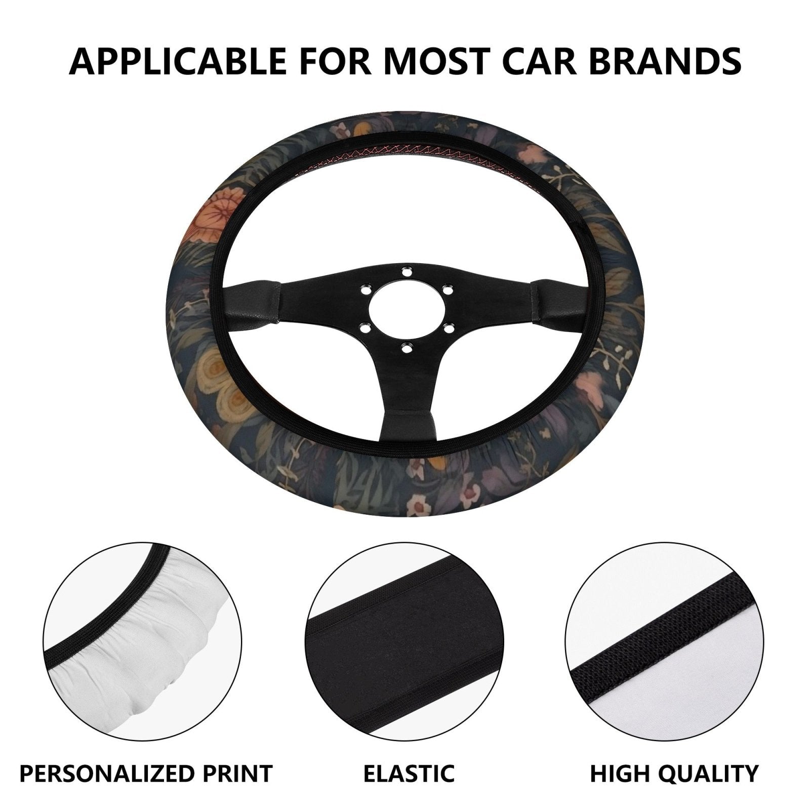 Botanical Witchy Moon Phase Celestial Car Seat Cover - sense forest