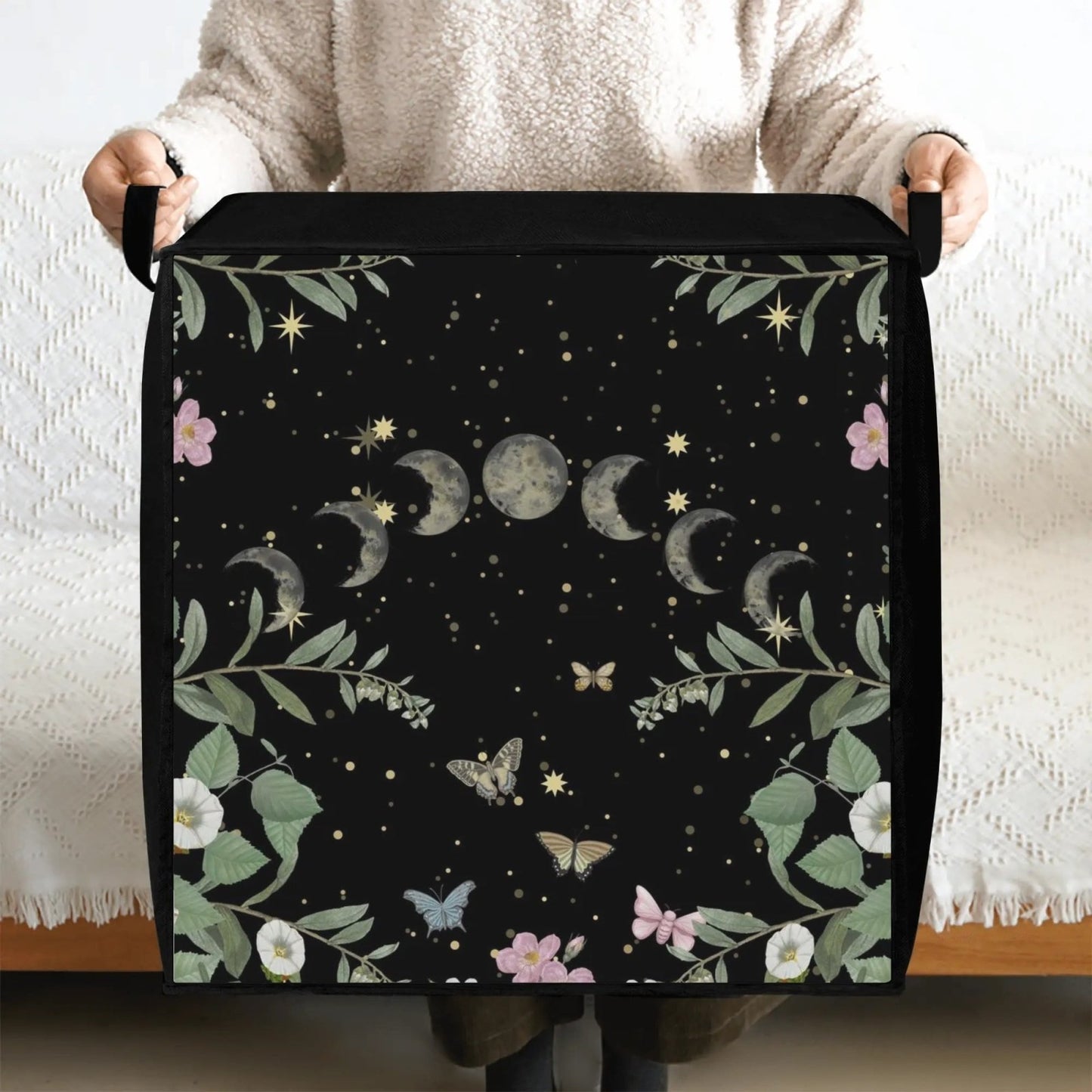 Cottagecore forest butterflies Bedding Storage Boxy Bag - sense forest