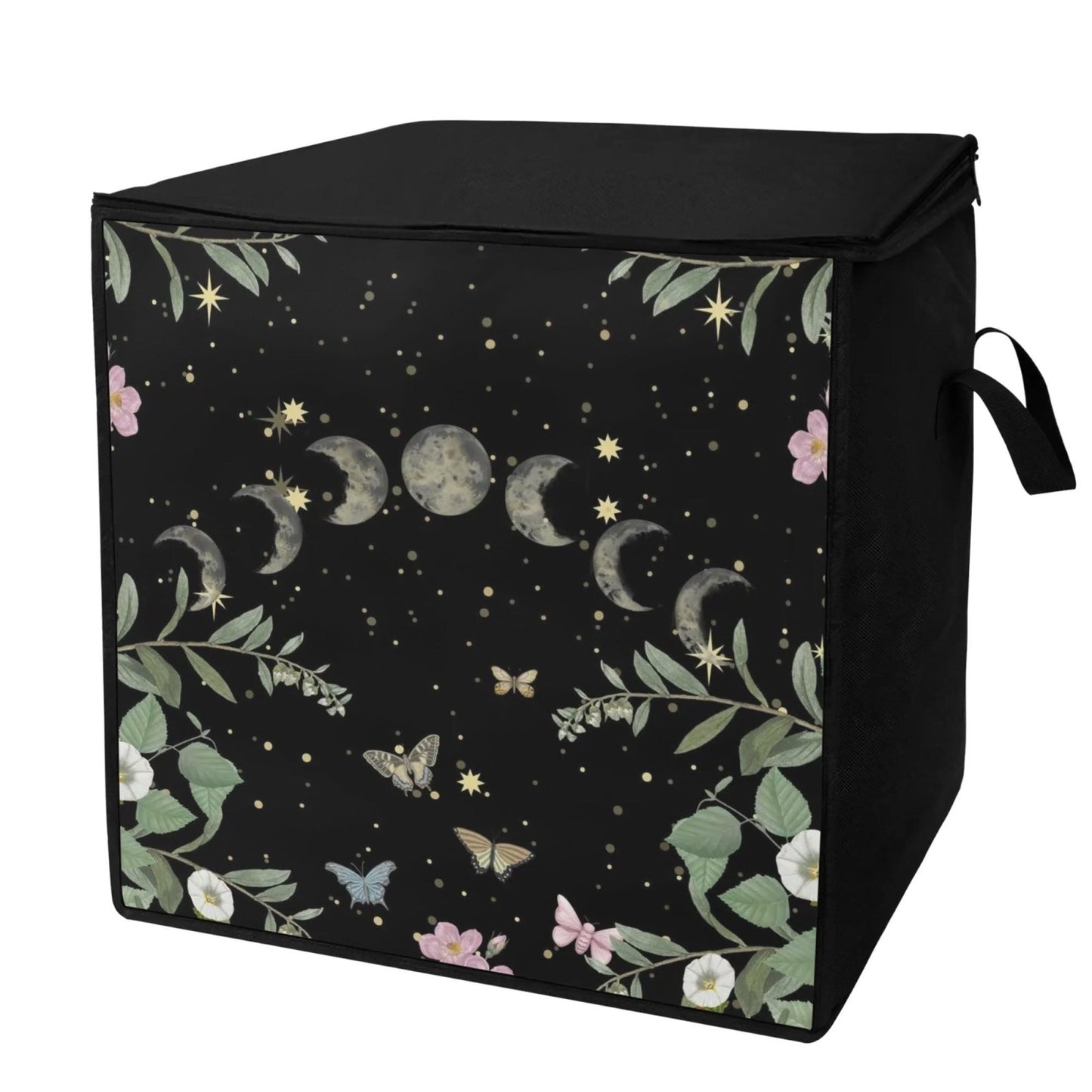 Cottagecore forest butterflies Bedding Storage Boxy Bag - sense forest