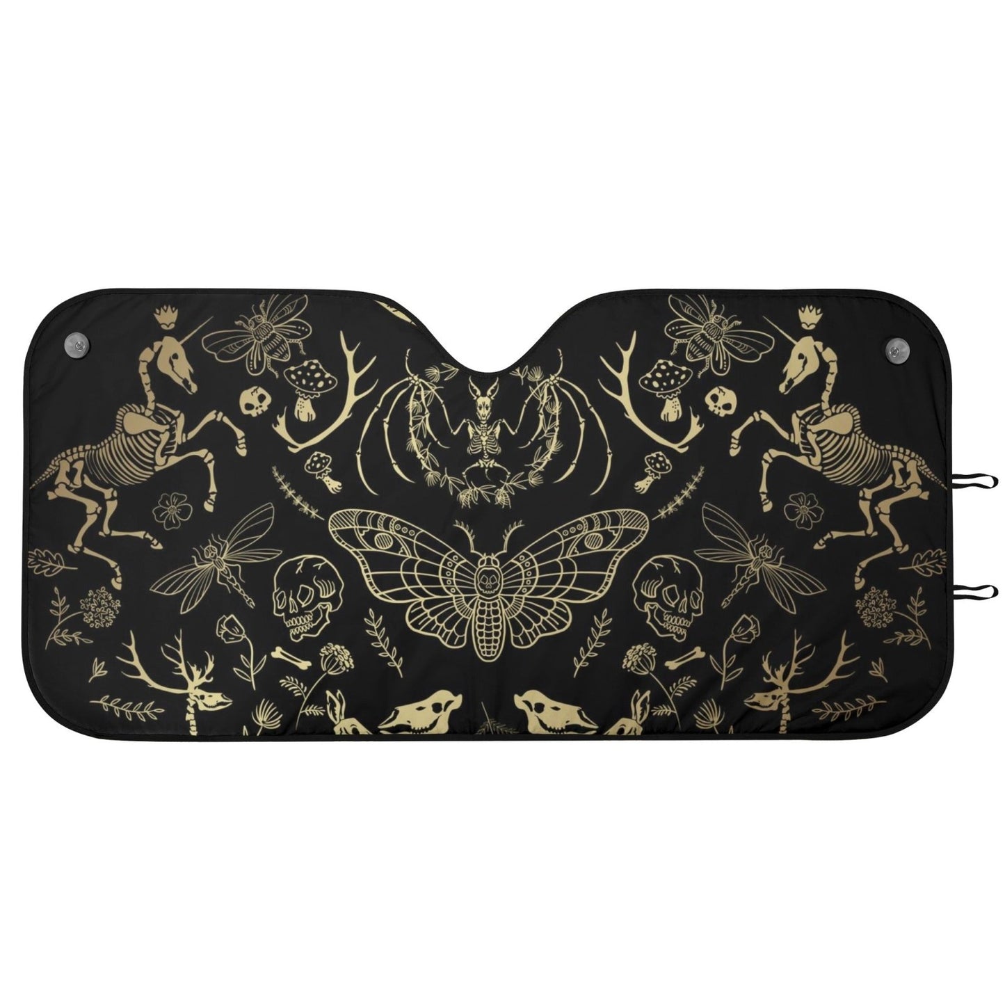 Dark Academia Forest Animal Bones Car windshield Sun Shade | Sense Forest - sense forest