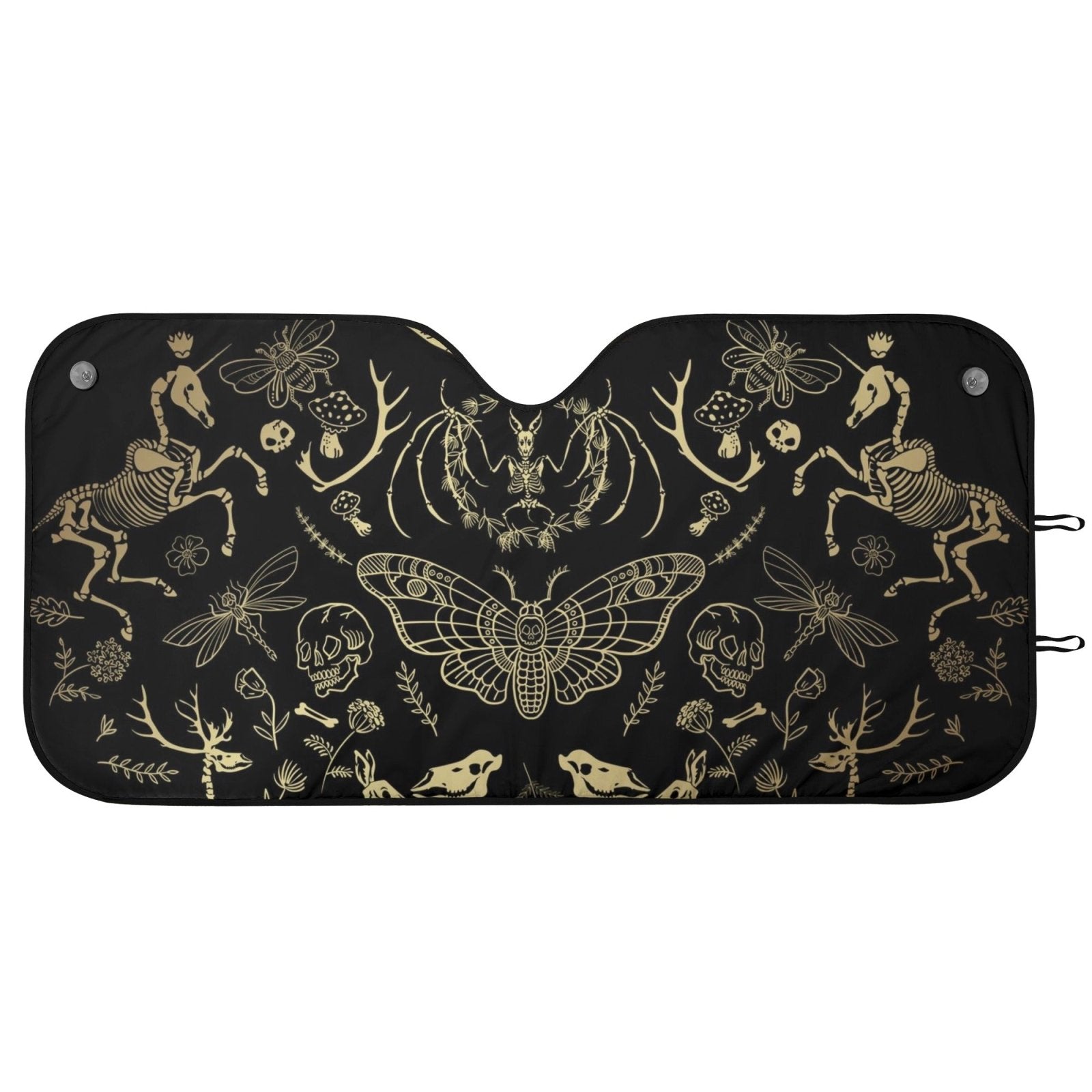 Dark Academia Forest Animal Bones Car windshield Sun Shade | Sense Forest - sense forest